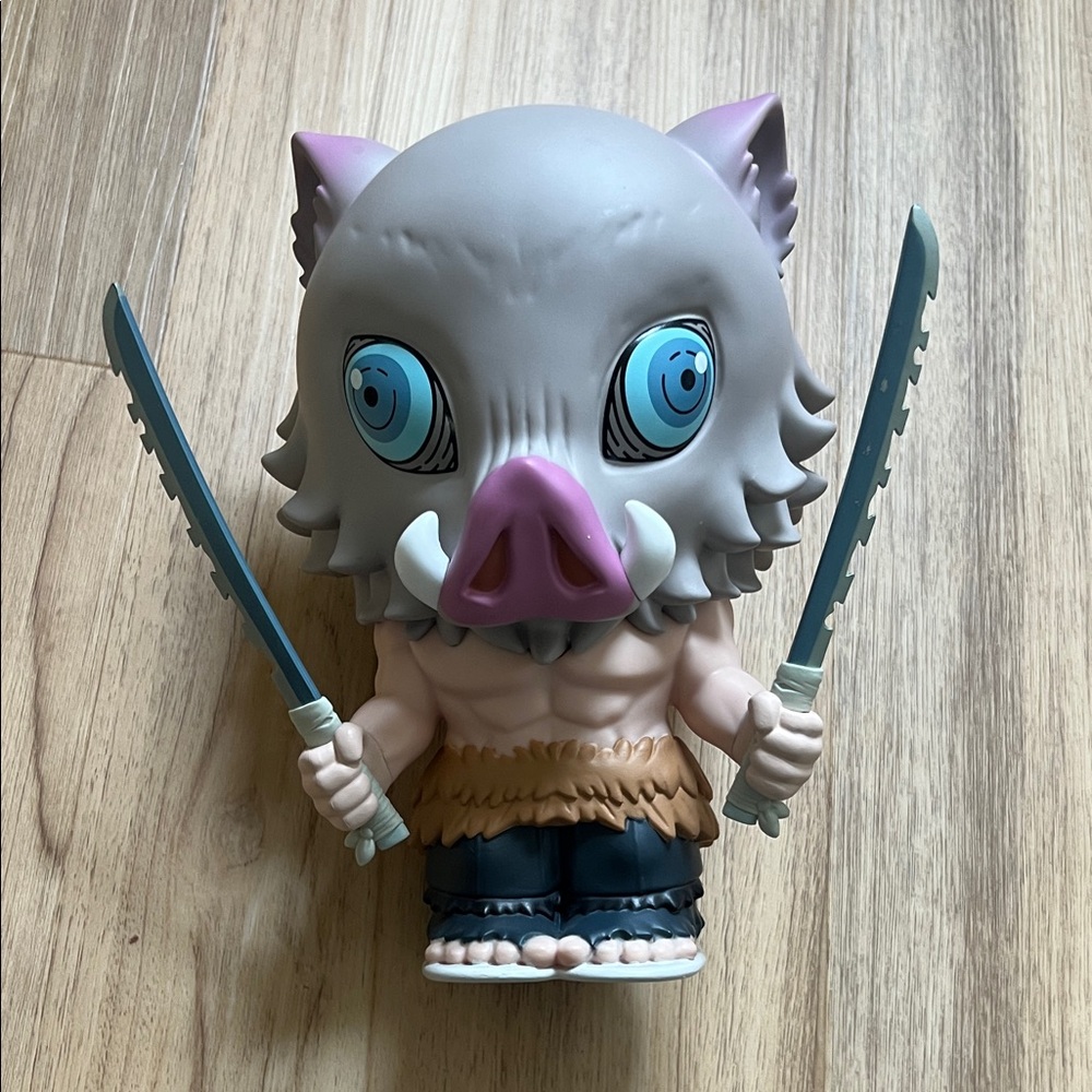Demon Slayer Inosuke Hashibira PVC Figural Coin Bank.